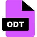 icono de archivo odt